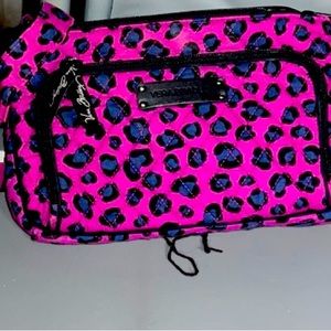 Vera Bradley purple leopard small crossbody